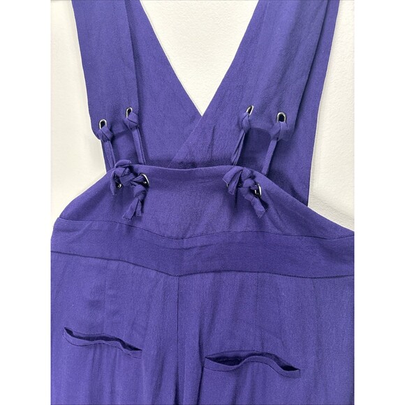 Anthropologie by Maeve Women’s Wide-Leg Jumpsuit blue sz 2 - Picture 15 of 16